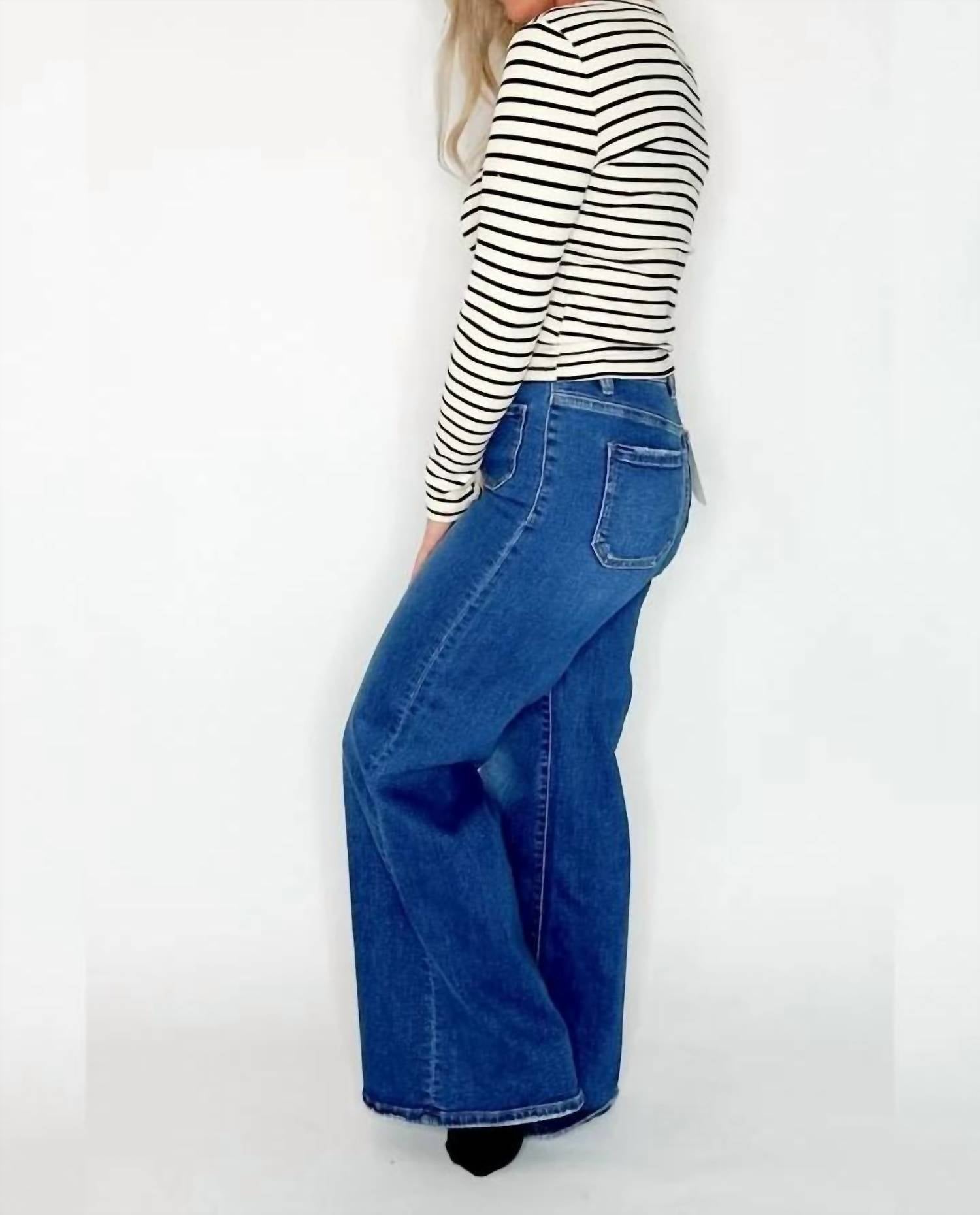 Miou Muse - Selena Striped Long Sleeve Top