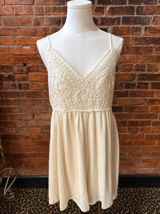 Another Love - Amalfi Birch Crochet Romper