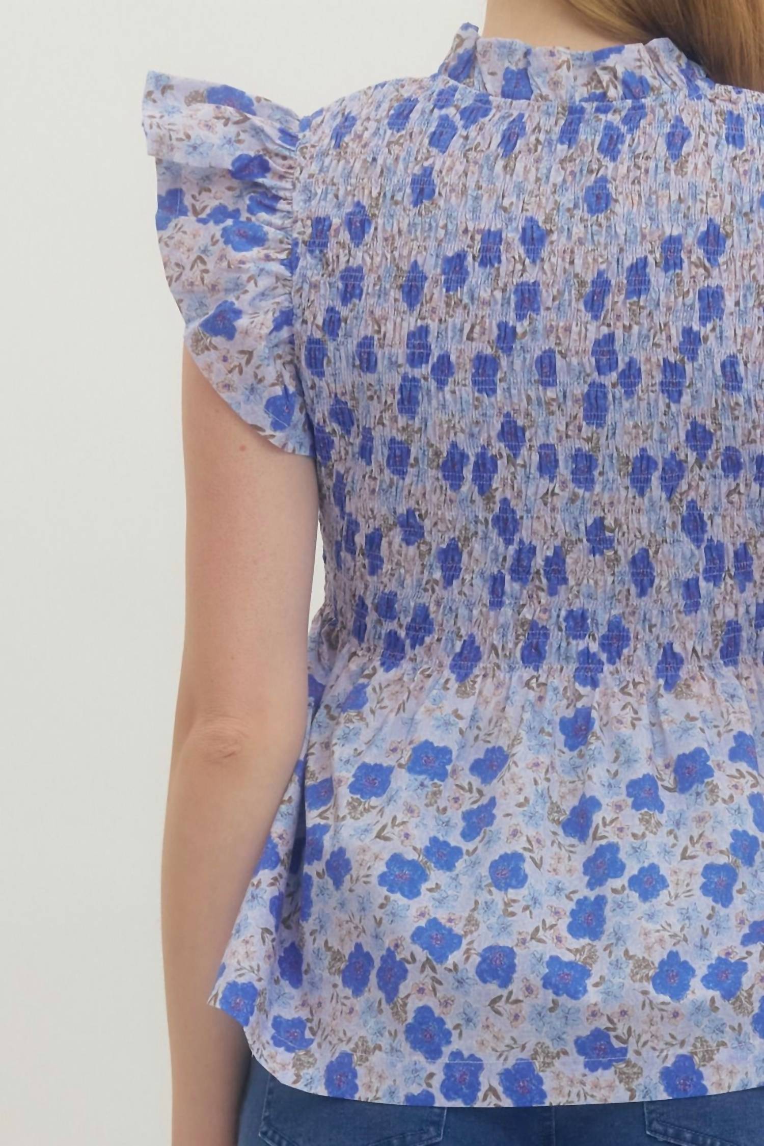 entro Women's Party Plans Top in blue - women's shirt - view 5