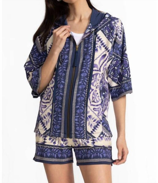 Johnny Was - DOLMAN SHORT SLEEVE HOODIE