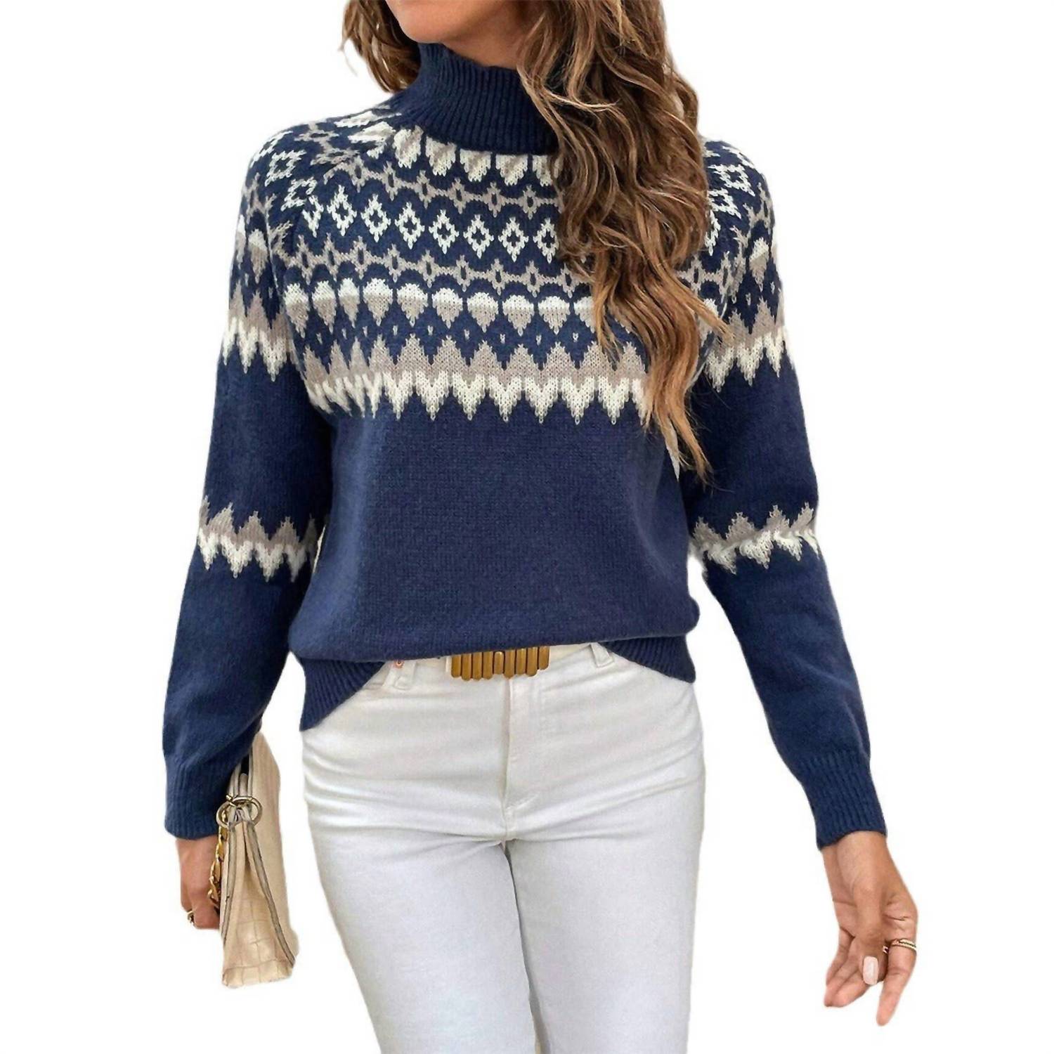 Masyal - Knitted High Neck Sweater