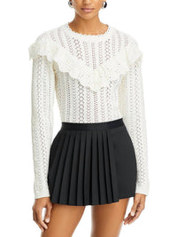 Lost + Wander - Irina Scalloped Pointelle Cardigan