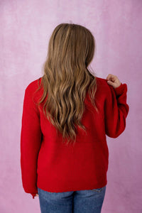 Main Strip - Pearl Bow Embellished Cardigan