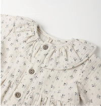 Quincy Mae - Girl's Ruffle Collar Button Dress