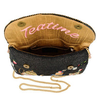 Mary Frances - Women's Tea Time Fairytale Beaded Crossbody Handbag