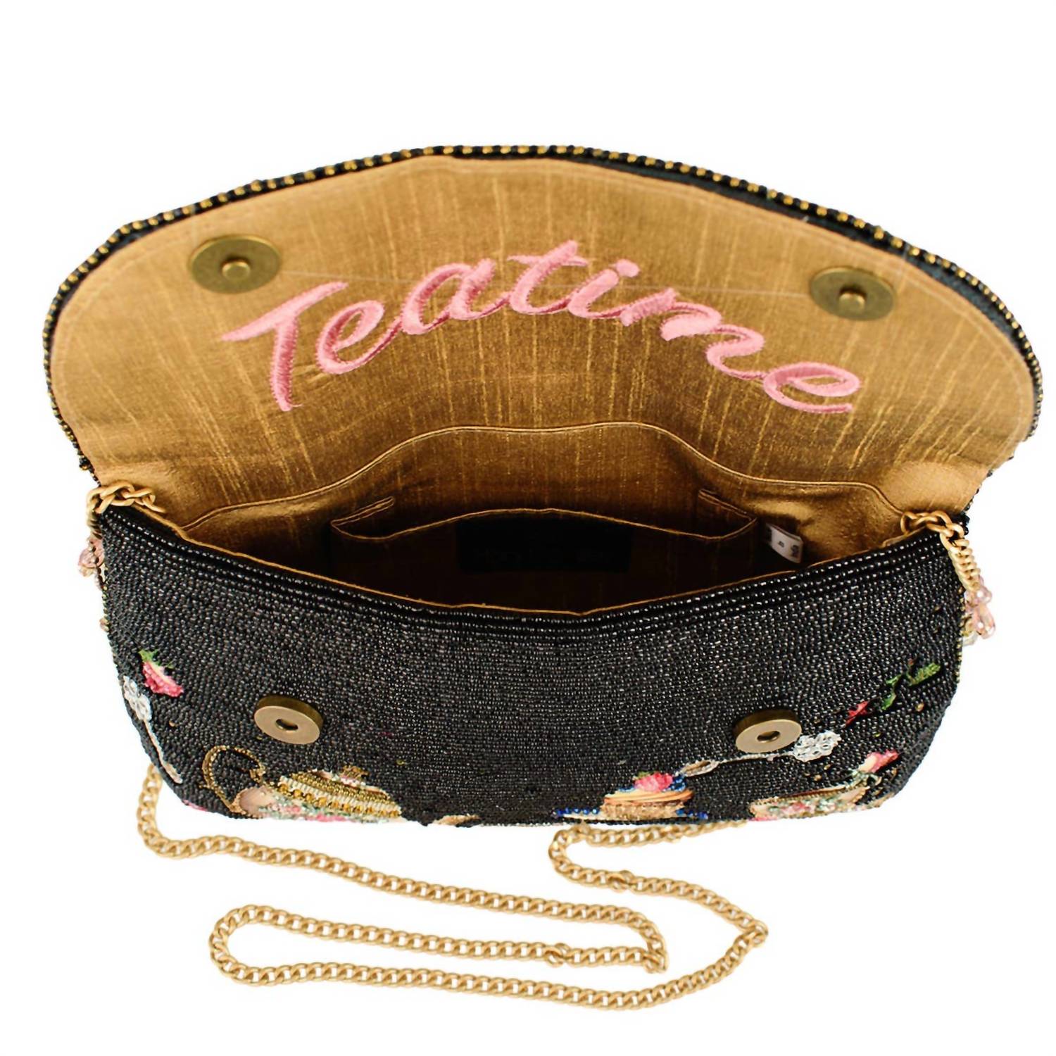Mary Frances - Women's Tea Time Fairytale Beaded Crossbody Handbag