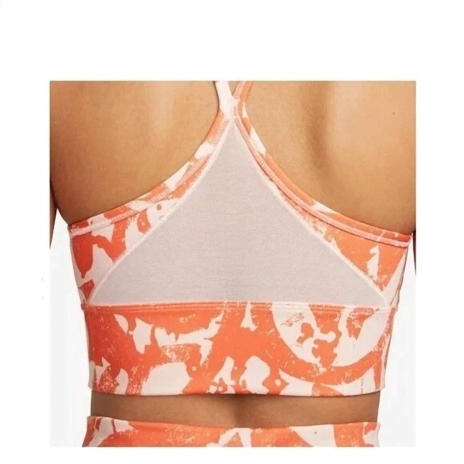 NIKE Women's Dri Fit Icon Sports Bra in orange - women's intimate - alternate view