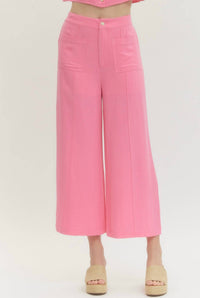 entro Palazzo Wide-leg Pants in pink - women's pants