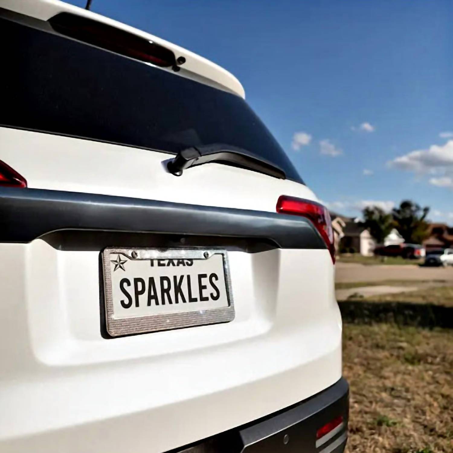 Sparkles Home - 2 Set Double Bling Rhinestone License Plate Frames