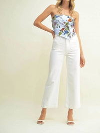 Just Black Denim - Patch Pocket Wide Leg Jean