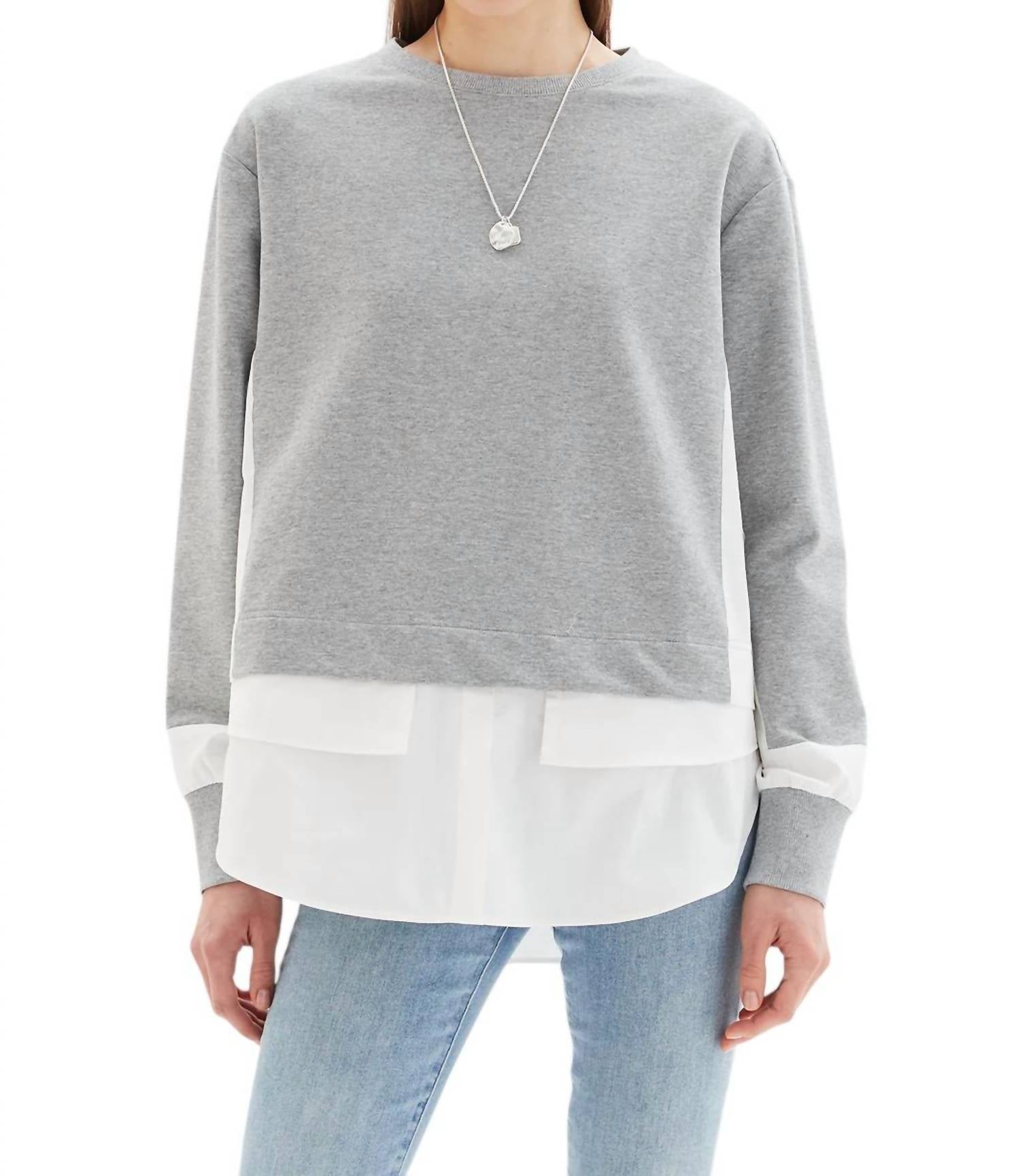 Chrldr - Melissa Mixed Media Sweatshirt