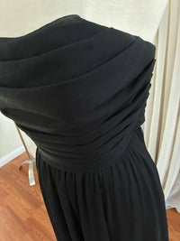 Angelina Faccenda - Women's Crinkled Chiffon Thin Straps Dress