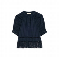 Ulla Johnson Faye Sleeve Blouse in midnight - women's blouse - view 4