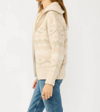 Lovestitch - Fair Isle Front Zip Sweater