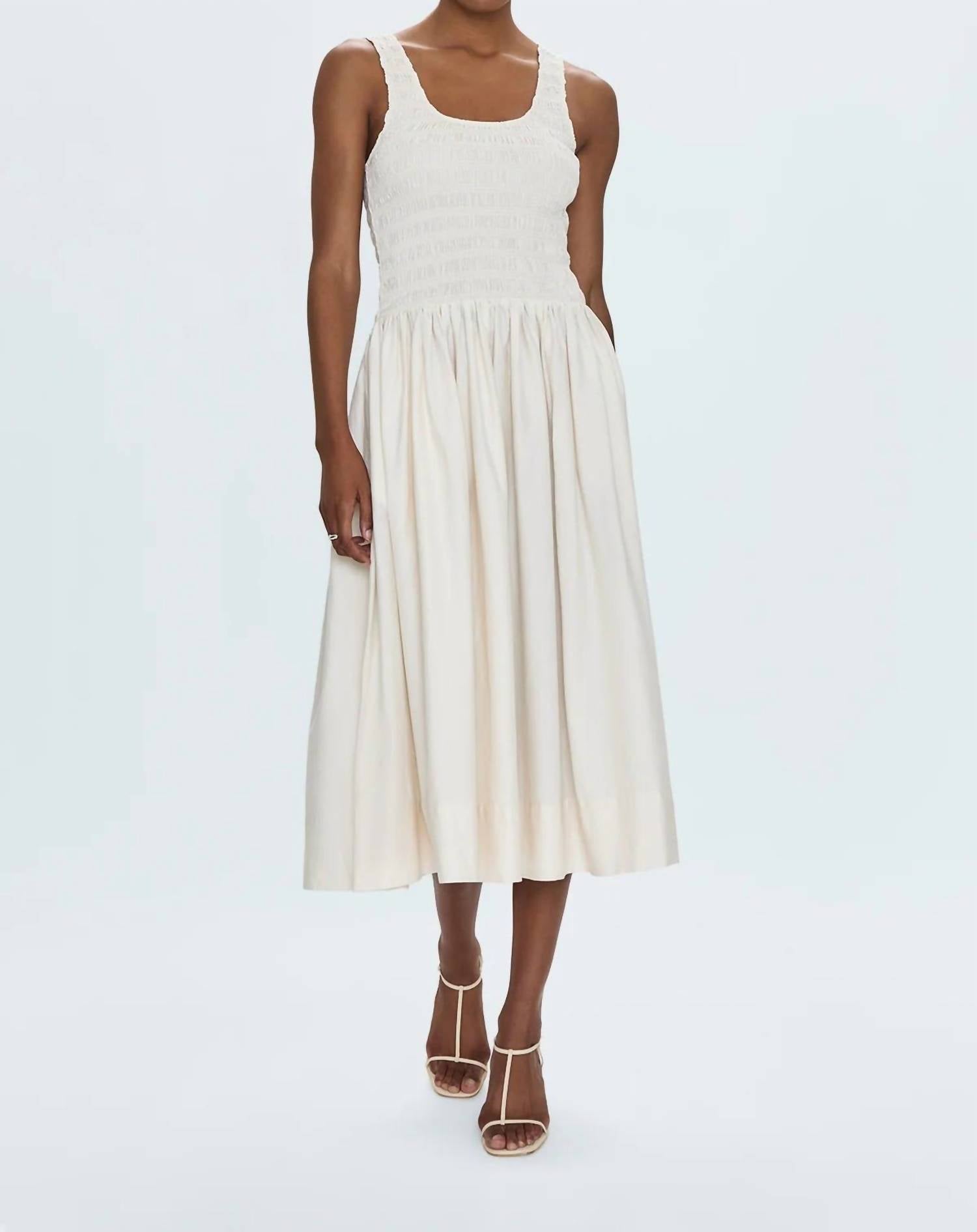 Pistola - Smocked Drop Waist Dress