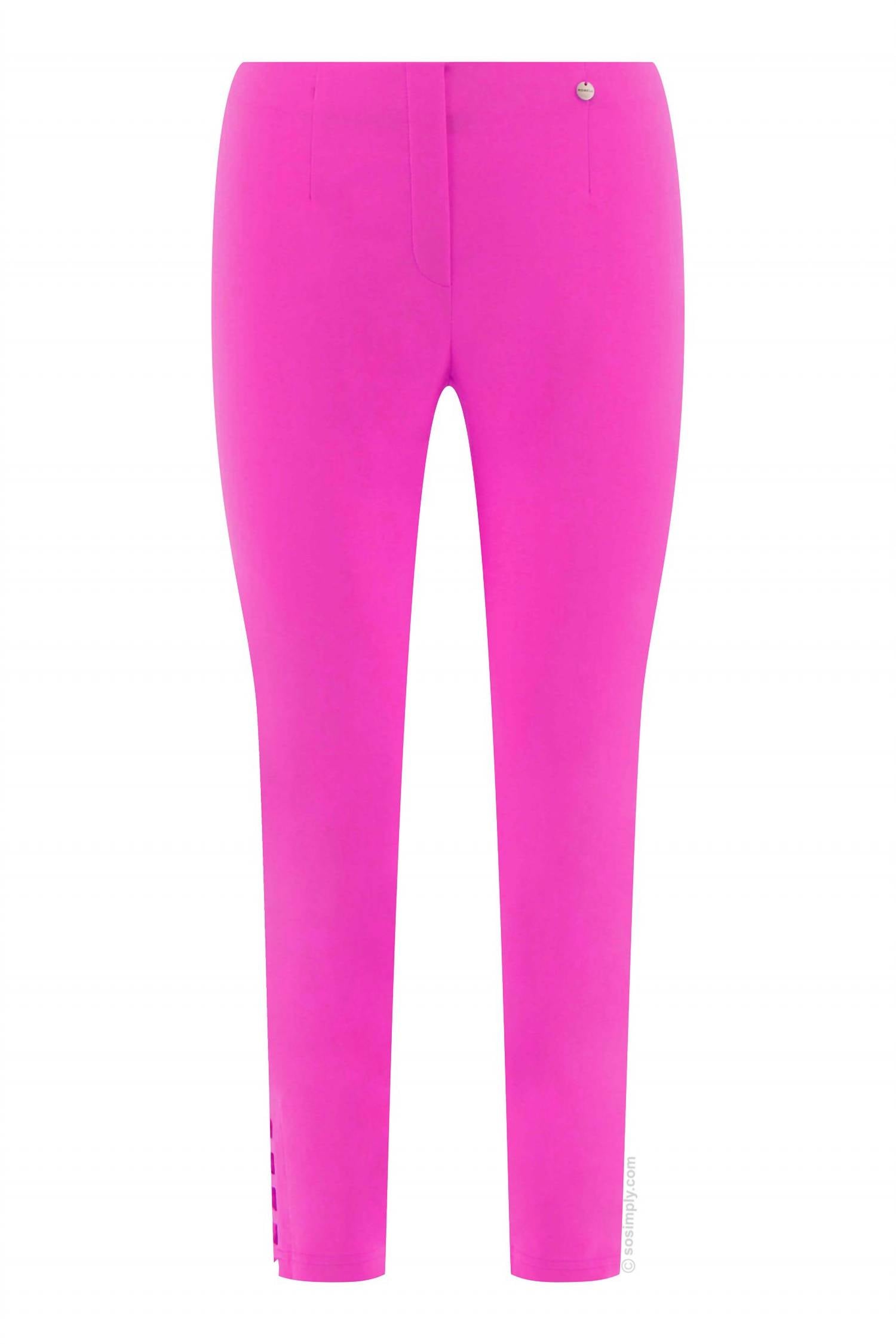 ROBELL Women's Lena Ankle Grazer Pants in orchid pink - women's pants
