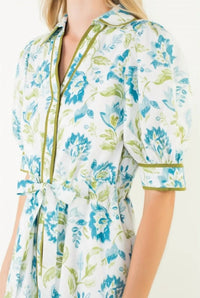 Thml - Short Sleeve Floral Print Dress