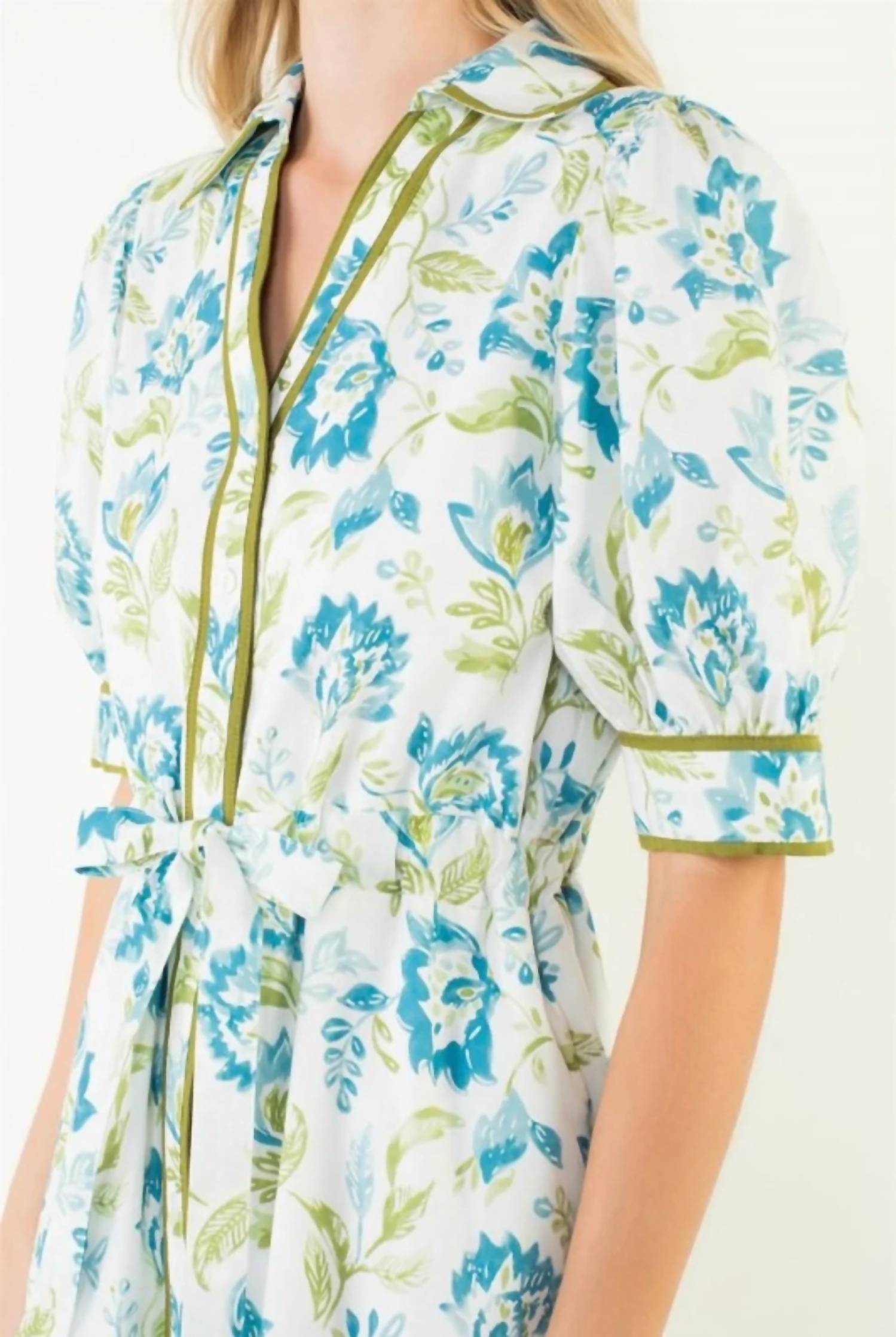 Thml - Short Sleeve Floral Print Dress