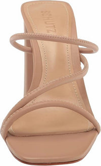 SCHUTZ Women's Chessie Sandals in true beige - women's heels - view 5