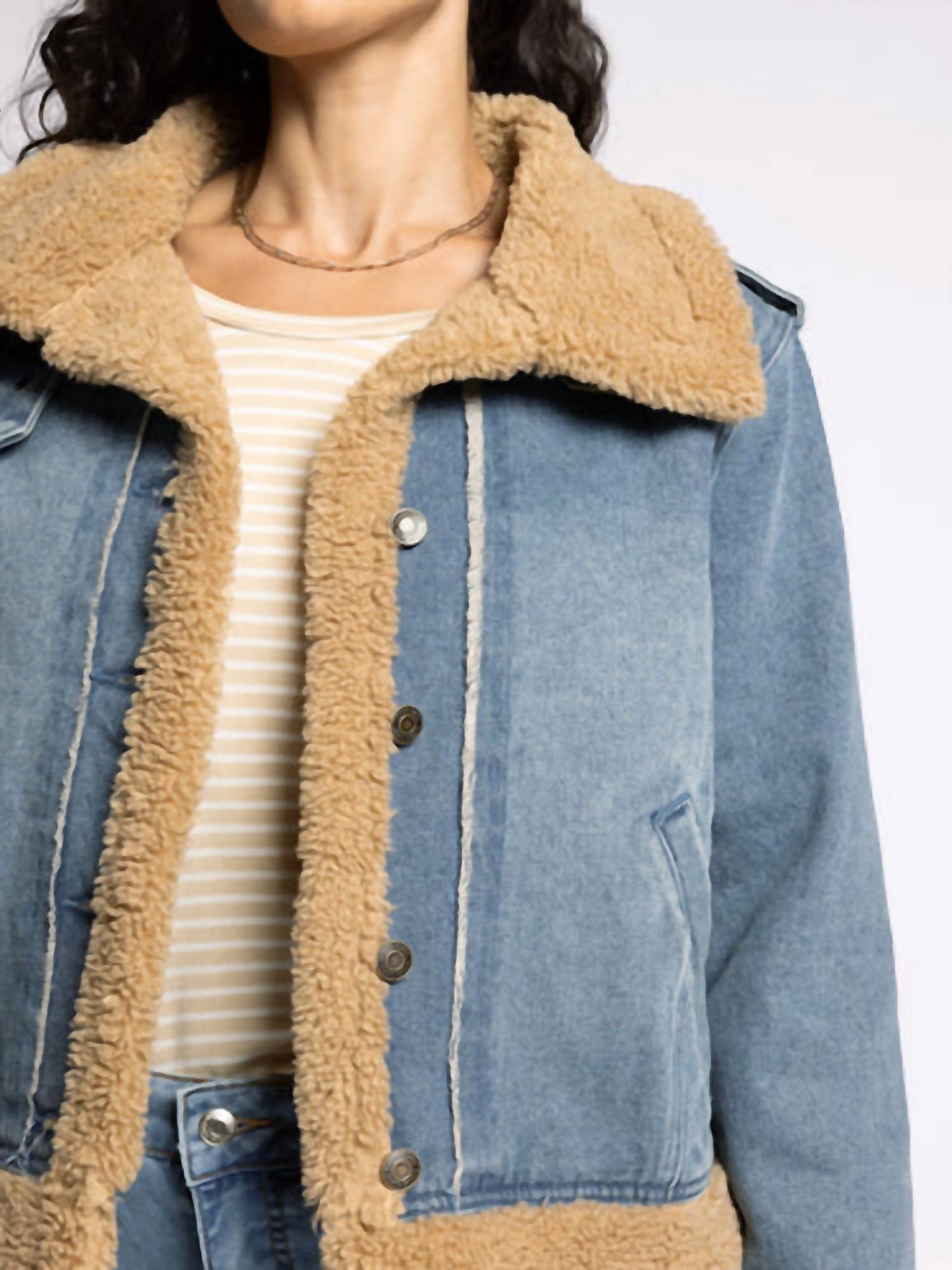 Thread & Supply - Henrietta Denim Sherpa Jacket
