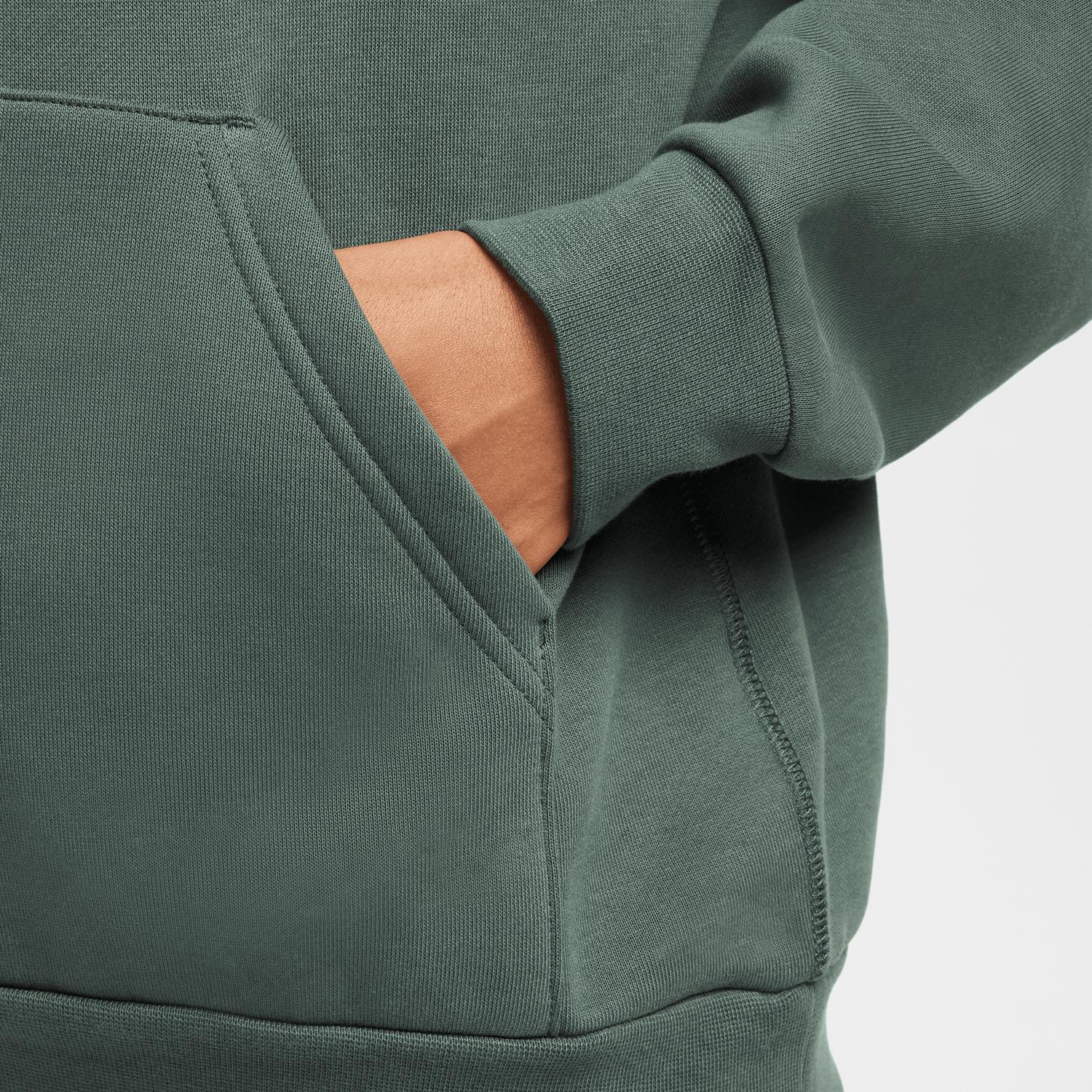 NIKE Sb Fleece Pullover Skate Hoodie in vintage green white - men's shirt - alternate view