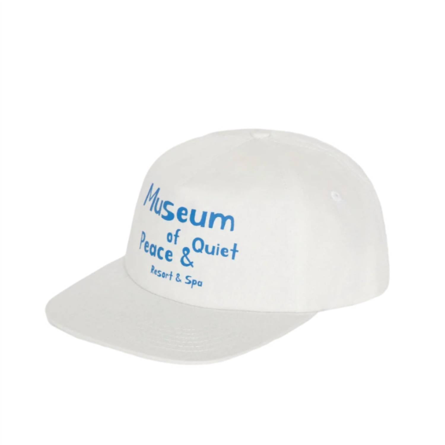Museum of Peace & Quiet Unisex - Resort Five Panel Hat in white baby blue - women's hat