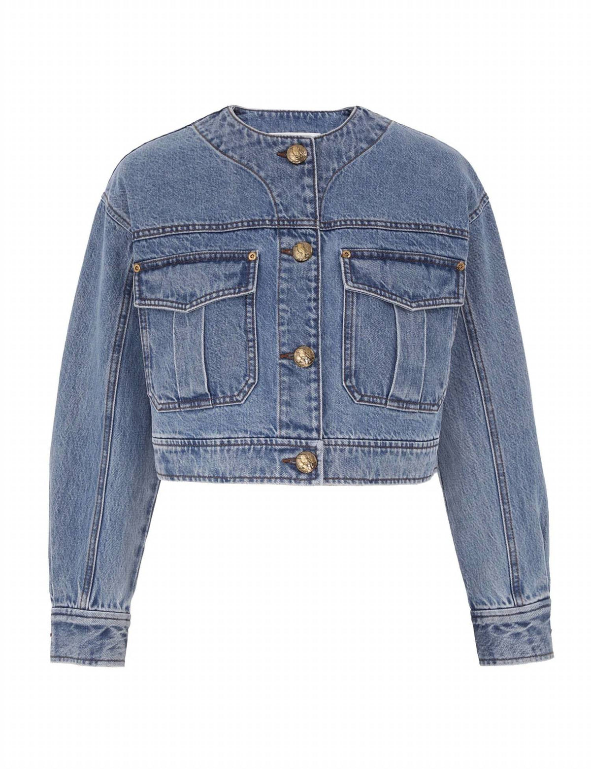 Zimmermann - Denim Cropped Jacket