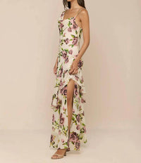 L'Agence - Viola Silk Cowl-neck Gown