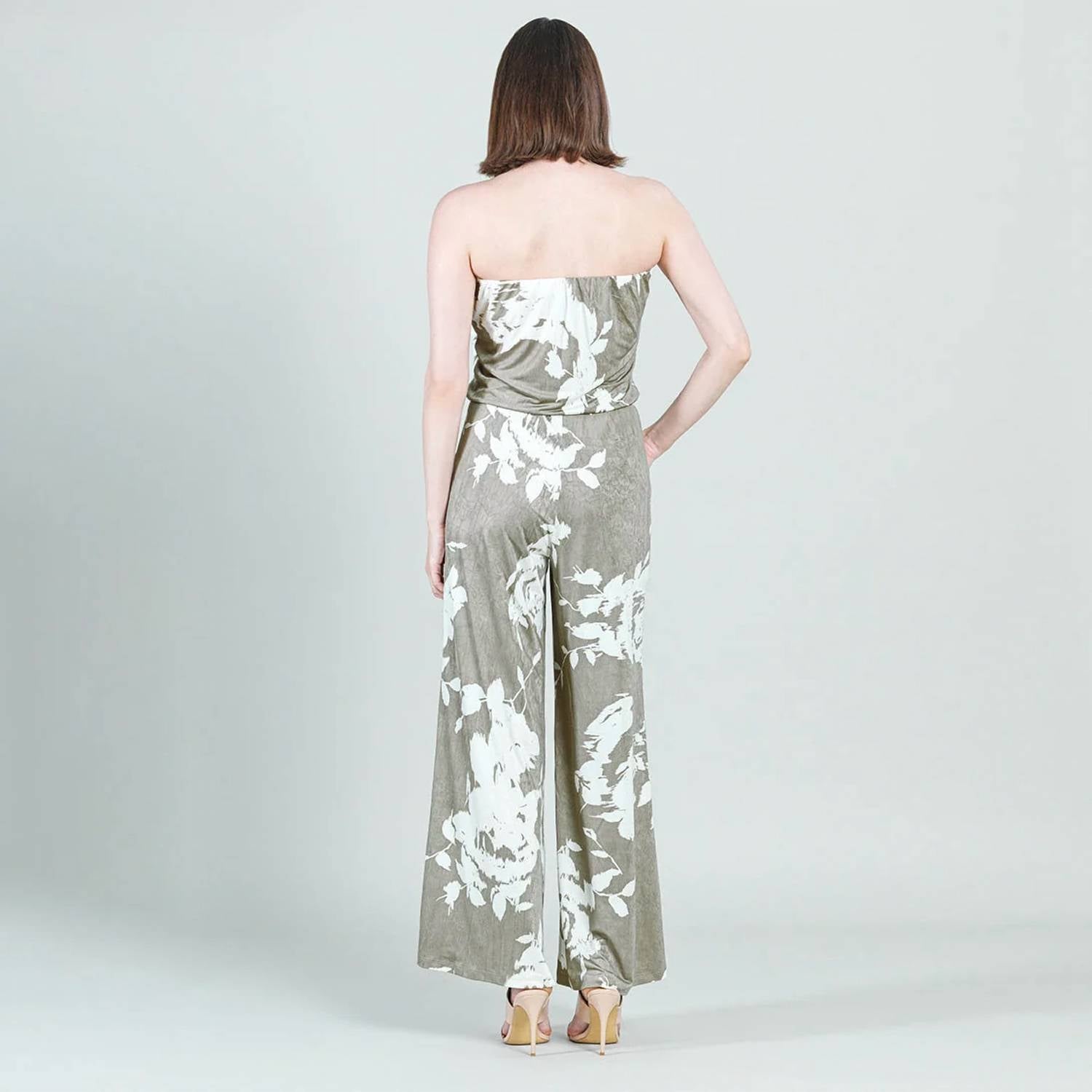 Clara Sun Woo - Floral Print Wide Leg Jumpsuit