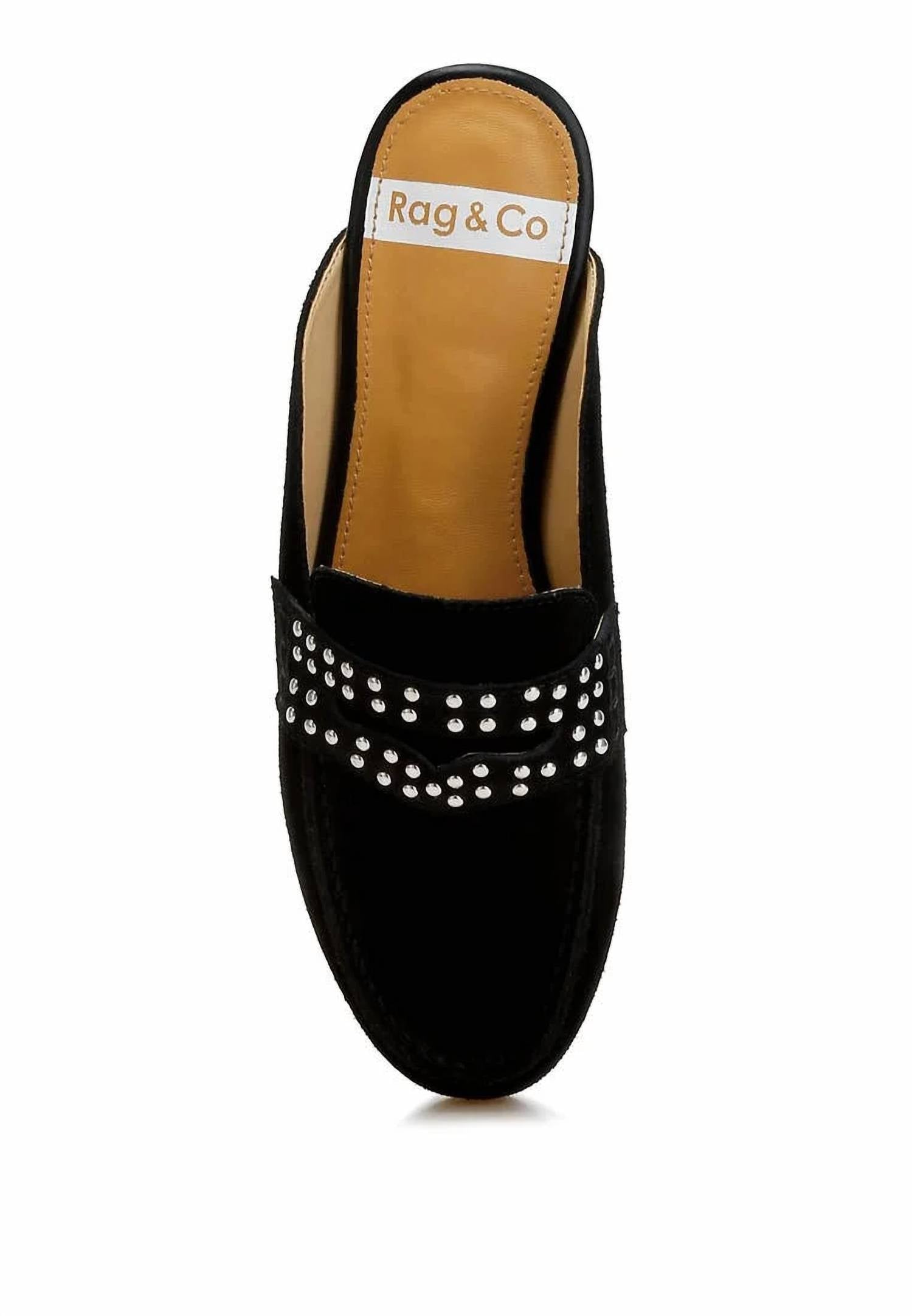 Rag Company - Women's Eve Park Stud Embellished Penny Strap Mules
