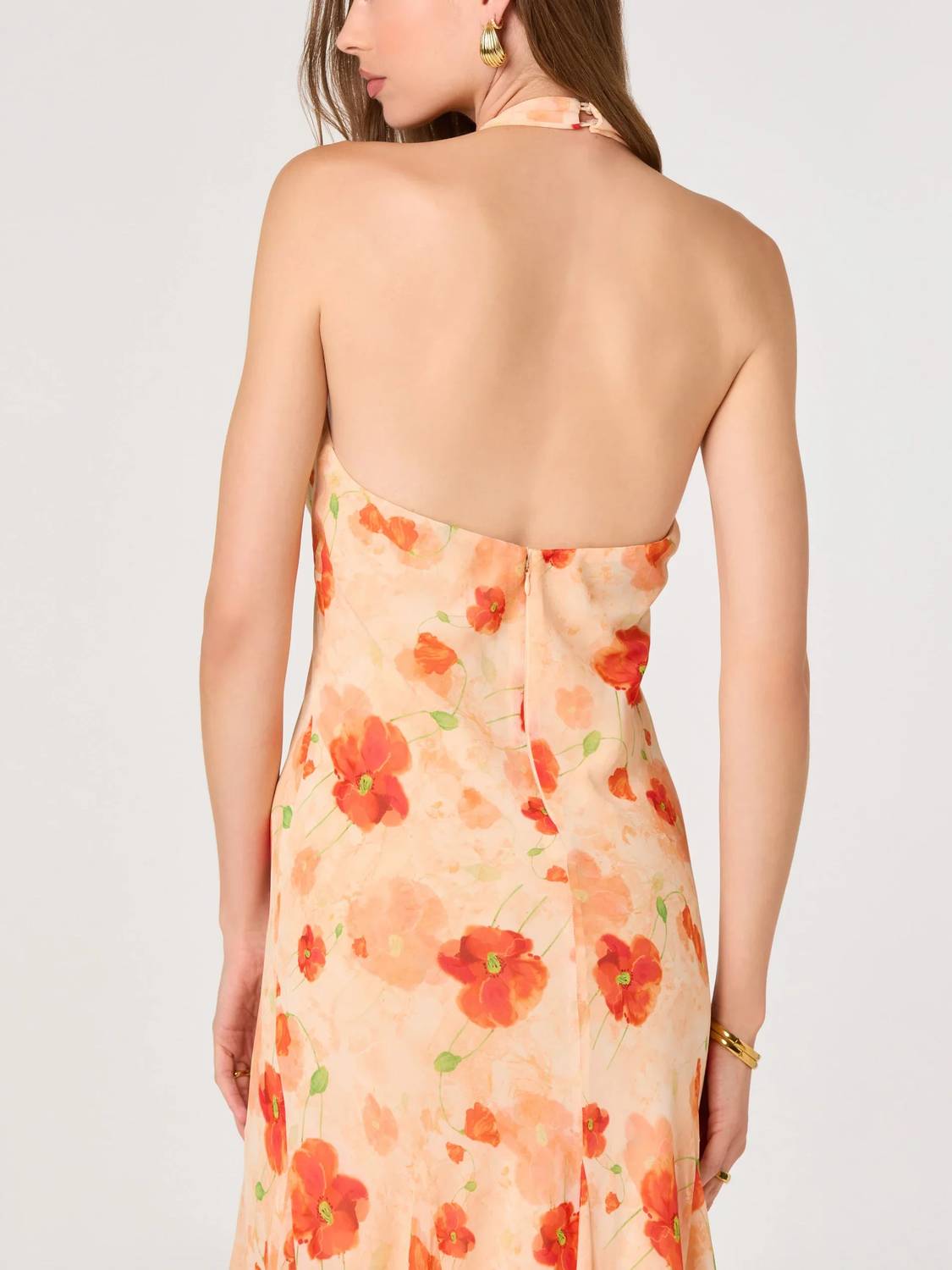 Astr - Yasmeen Chiffon Halter Maxi Dress