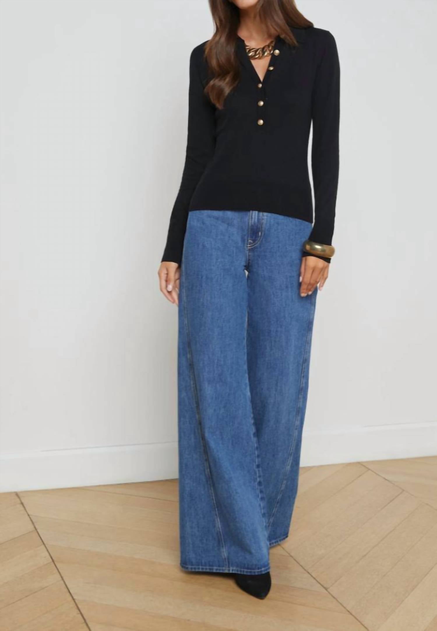 L'Agence - Sterling Collared Sweater