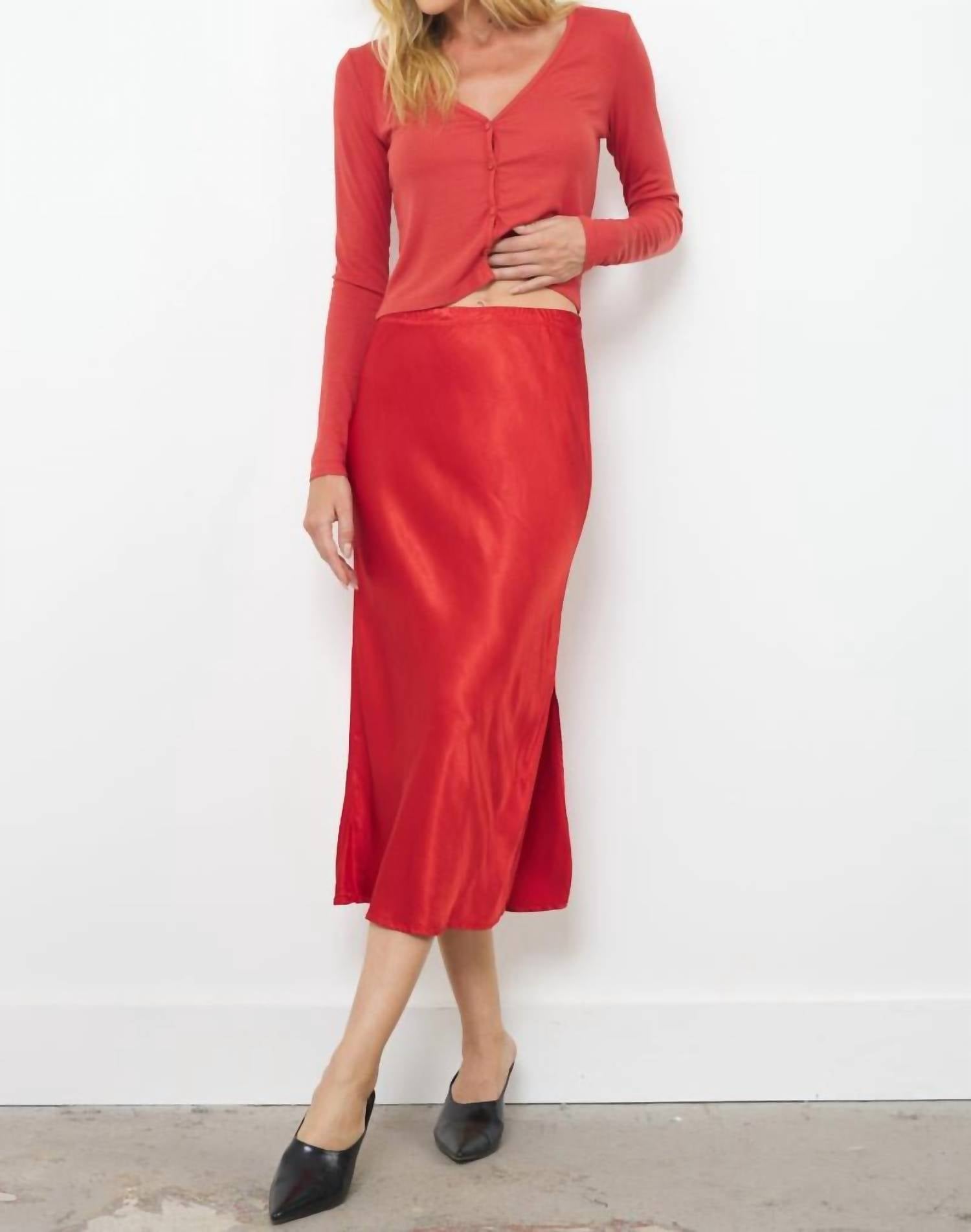 Lamade - DORIT SILKY SLIP SKIRT