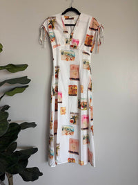 Tfy Collection - Women's Cap Sleeves And Ties Resort Maxi Dress