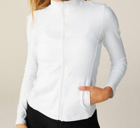 Beyond Yoga - On The Go Mock Neck Jacket
