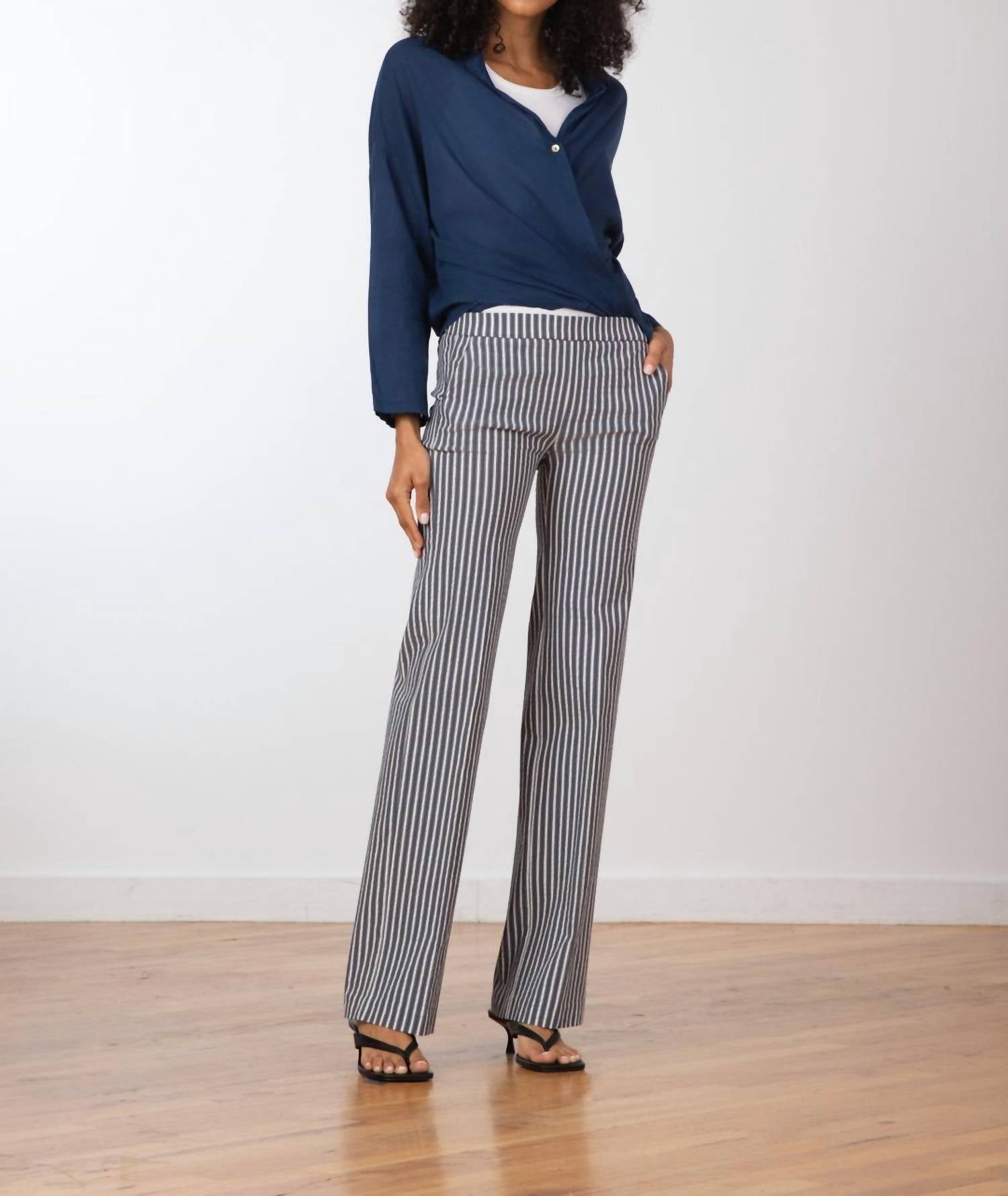 Avenue Montaigne - Castel Bistro Stripe Seersucker Pant