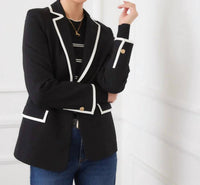 Karen Kane - Cristiana Contrast Ponte Knit Blazer