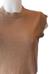 Minnie Rose - Classic Cap Sleeve Crew Neck Top