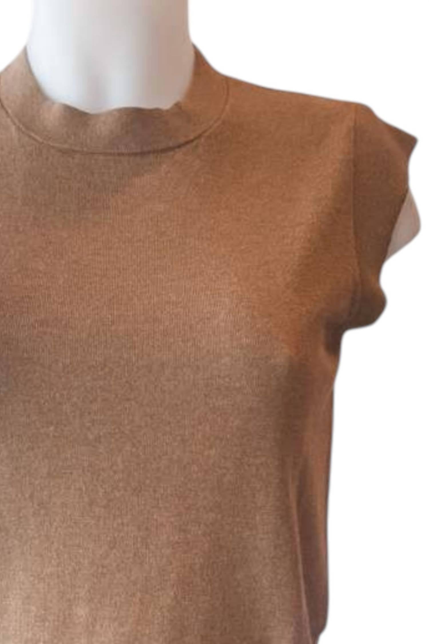 Minnie Rose - Classic Cap Sleeve Crew Neck Top