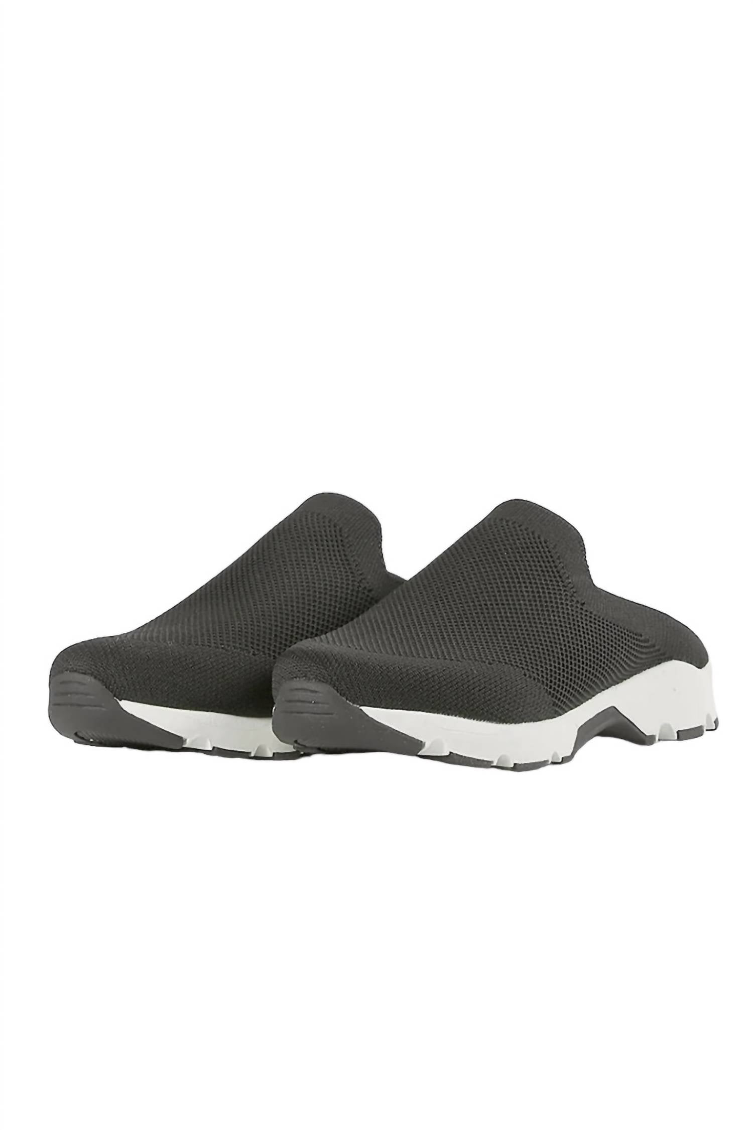 All Black - Women's Amazing Knit Mule