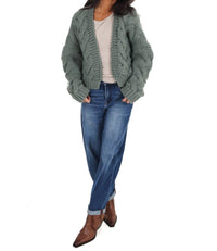 Dreamers - Chunky Cable Knit Open Cardigan