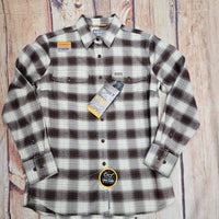 ARIAT Rebar Flannel Long Sleeves Shirt in wren ivory - women's shirt - alternate view