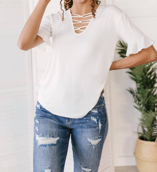 Unique Neckline Top