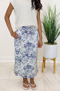 Joh Jareth Midi Skirt in navy - women's skirt - view 4