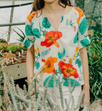 Love The Label - Dawson Puff Sleeve Cotton Top