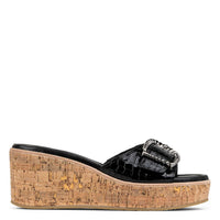 DONALD PLINER Women's Alfee Wedge Sandals in black - women's sandal