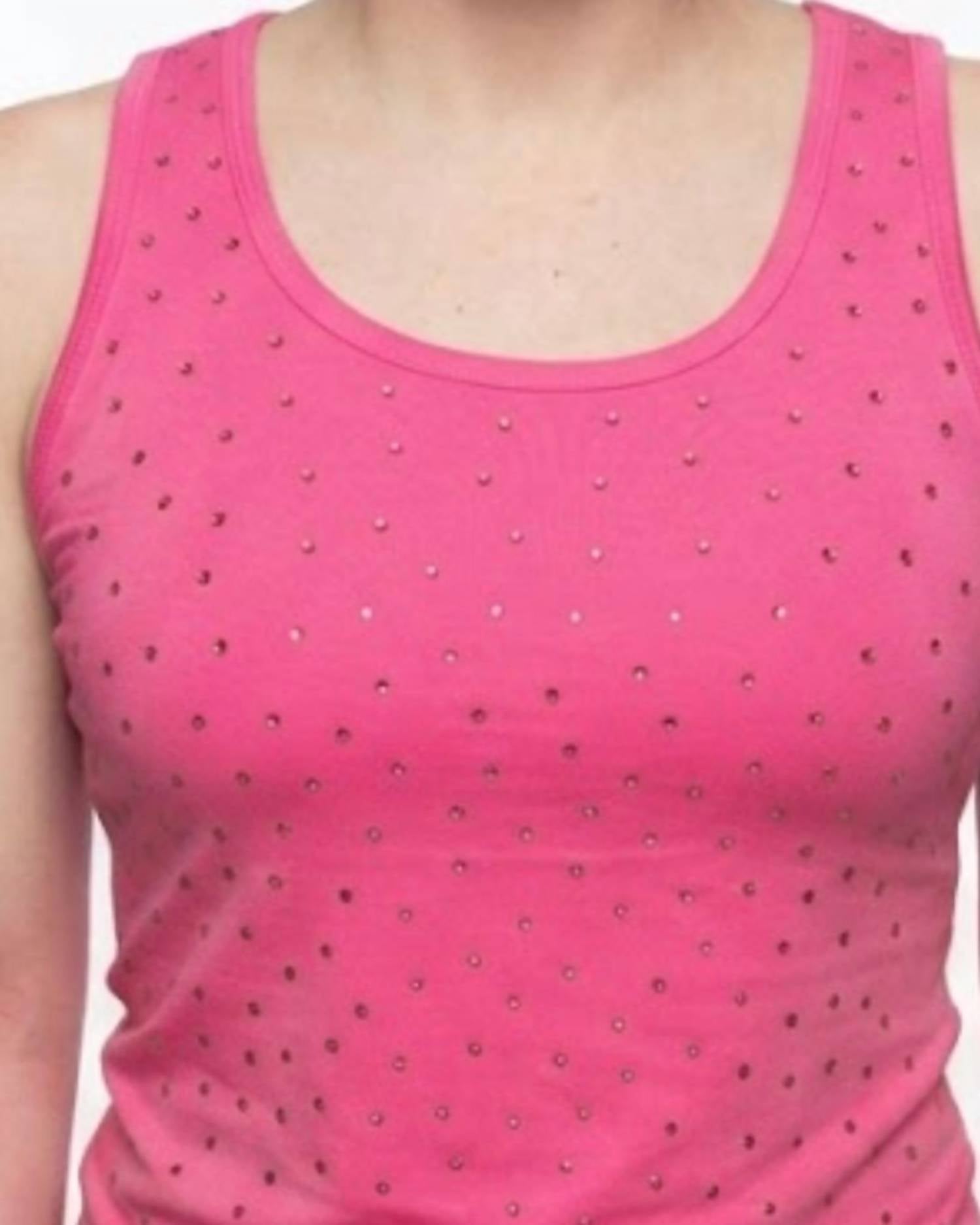 Azi - Everyday Jade Rhinestone Tank