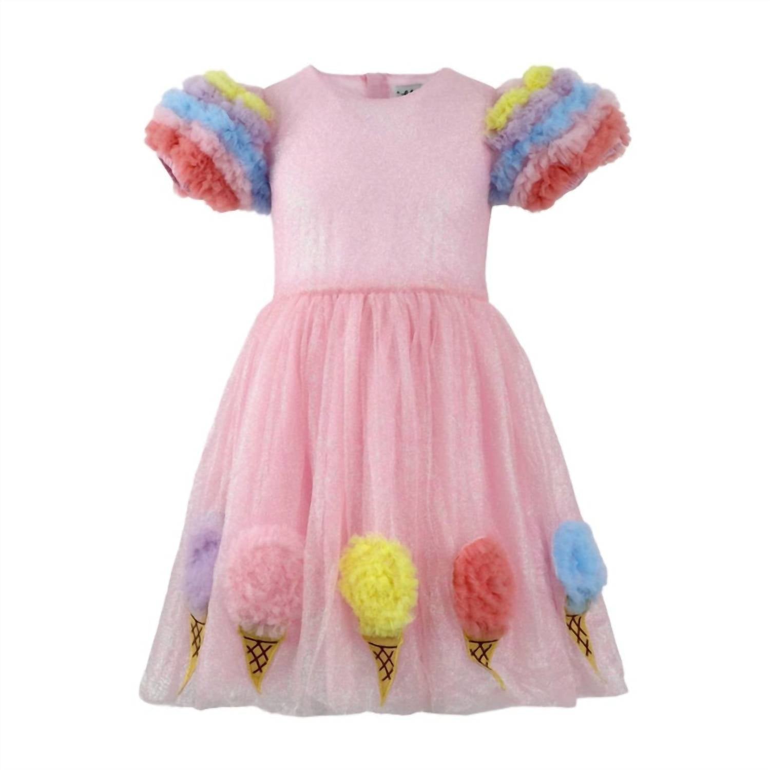 Lola + The Boys - Kid's Ice Cream Shimmer Tulle Dress