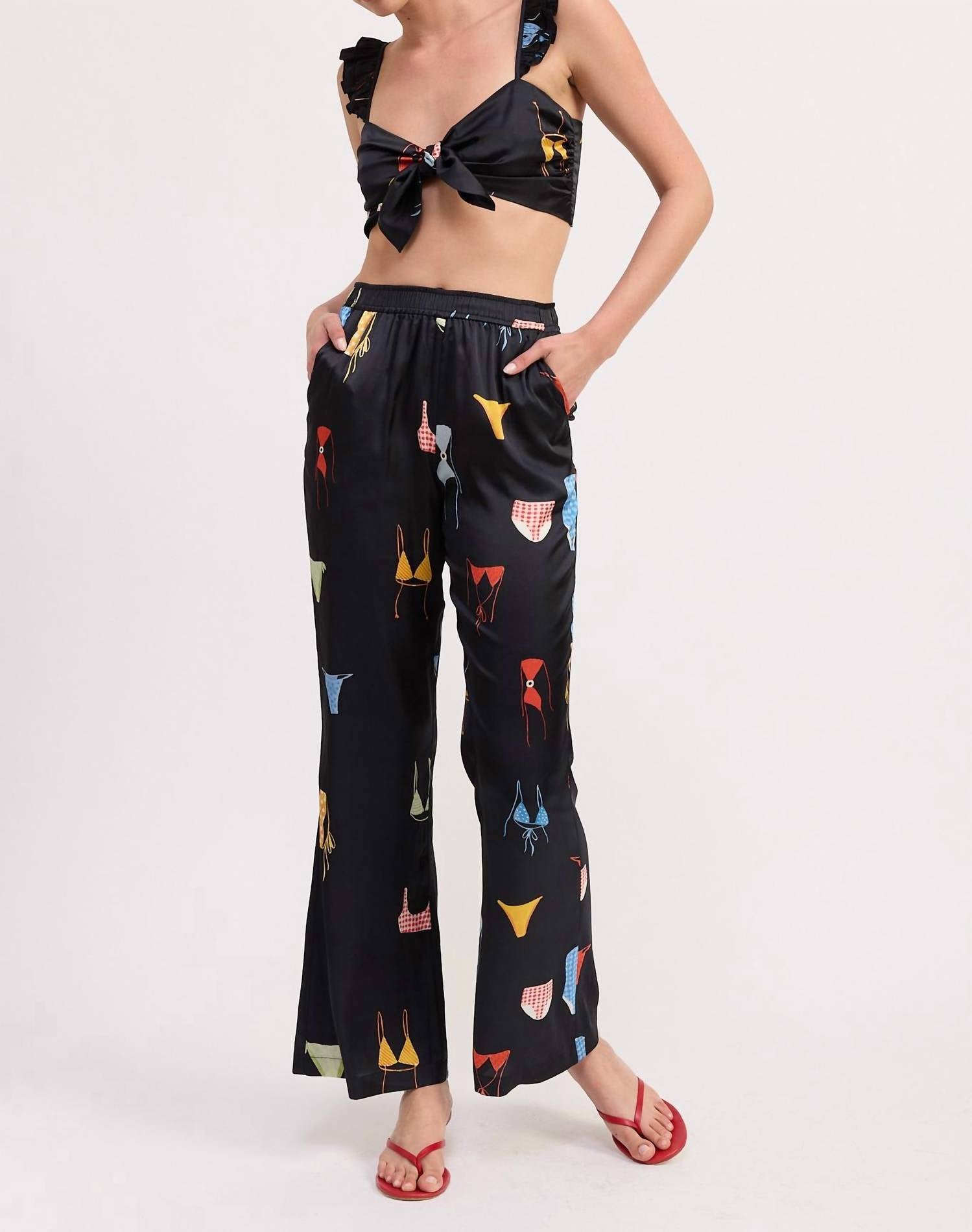 Emory Park - Beach Mode Tie-front Bralette Top