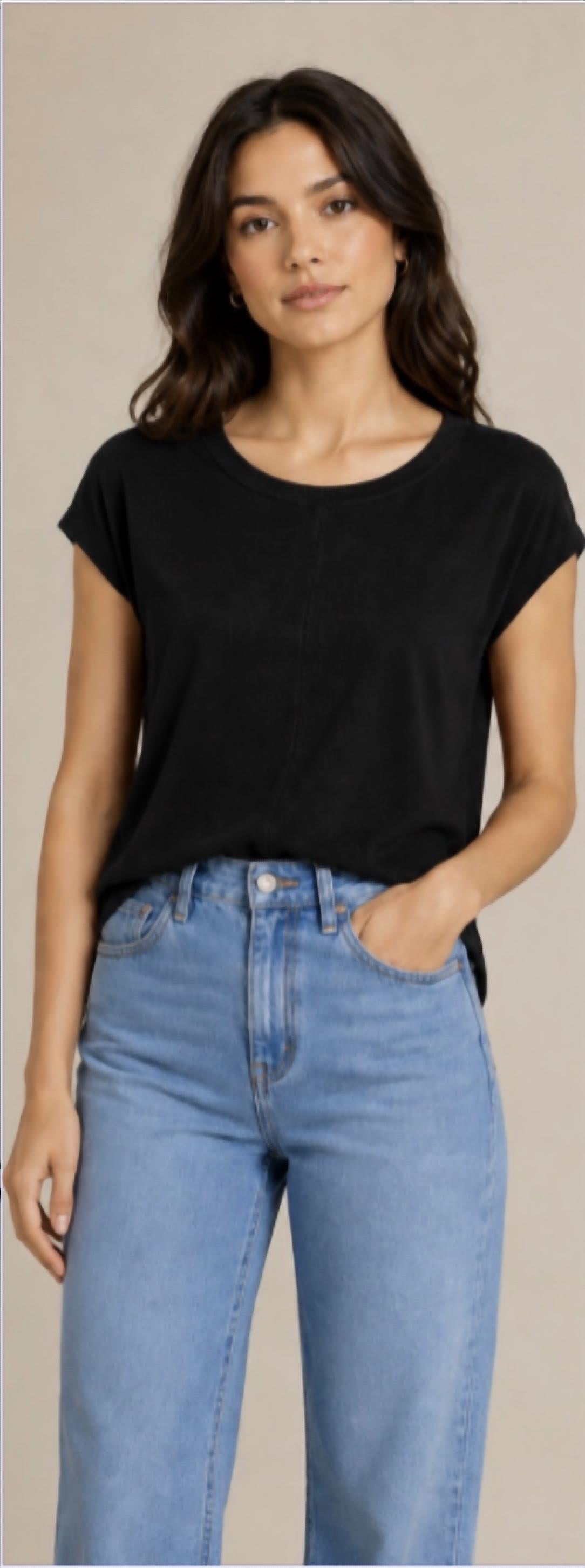Stateside - 2x2 Chevron Dolman Top